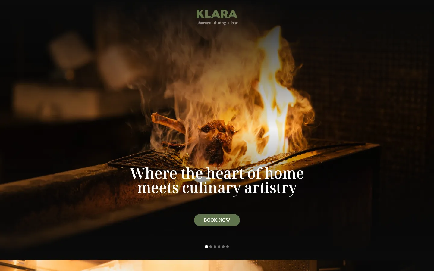 KLARA website, designed by Yunolabs