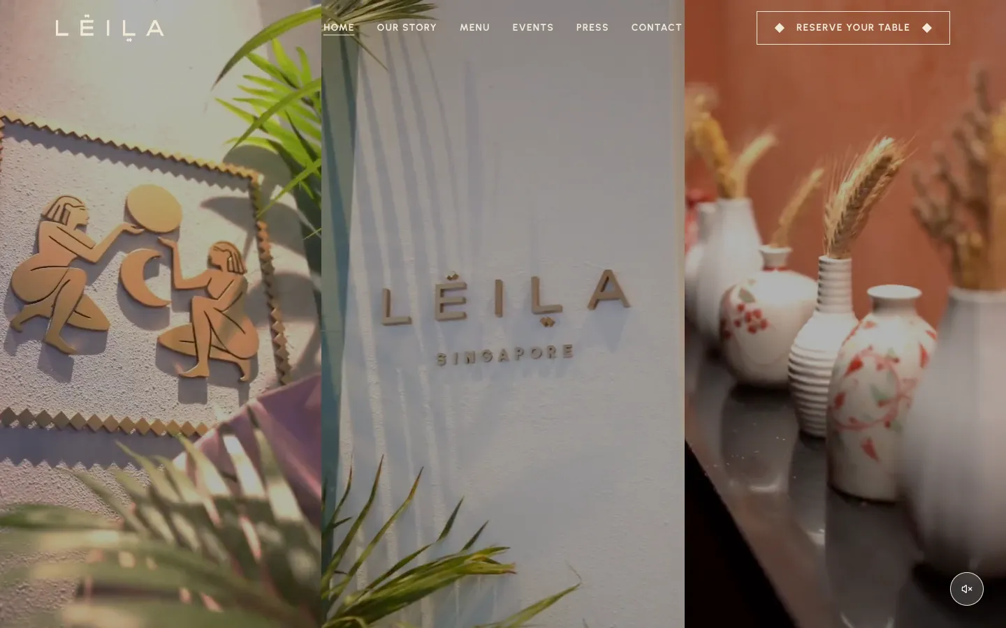 LEILA Singapore website, designed by Yunolabs